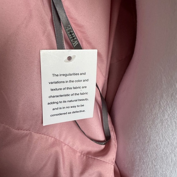 NWT White Vera Wang Ballet Pink Satin One Shoulder Bridesmaid Dress Womens 12 - Picture 6 of 9